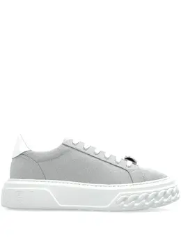 Casadei: Серебристые кроссовки  Off Road