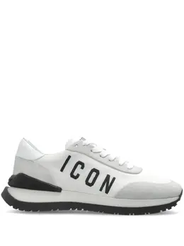 DSQUARED2: Белые кроссовки  Icon