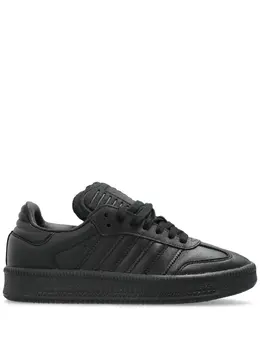 adidas: Чёрные кроссовки  Samba