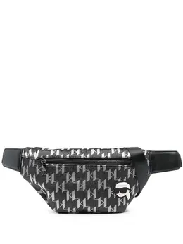 Karl Lagerfeld: Тёмная поясная сумка  K/Monogram