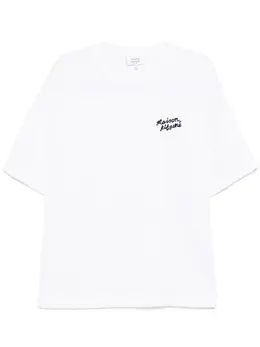 Maison Kitsuné: Белая футболка 