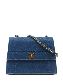 CHANEL Pre-Owned: Голубая сумка 