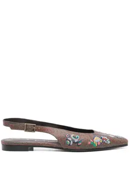ETRO: Коричневые балетки 