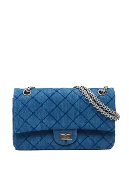 CHANEL Pre-Owned: Голубая сумка 