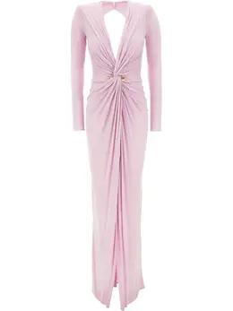 Elisabetta Franchi: Платье с v-образным вырезом 