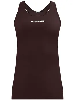 Jil Sander: Коричневая майка 