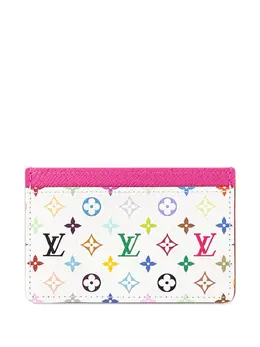 Louis Vuitton Pre-Owned: Белый картхолдер 