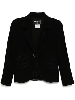 CHANEL Pre-Owned: Чёрная куртка 