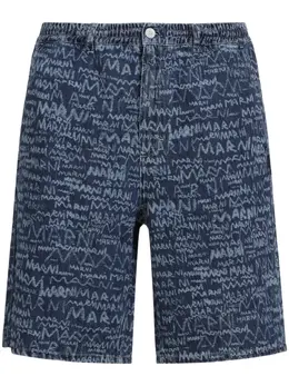 Marni: Шорты с принтом 