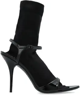 Balenciaga: Чёрные сандалии 
