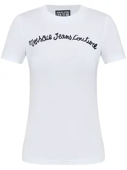 Versace Jeans Couture: Белая футболка 