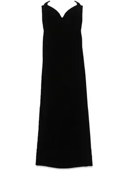 Mugler: Бархатное платье 