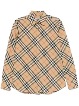 Burberry: Бежевая рубашка 