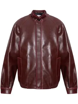 MM6 Maison Margiela: Кожаная куртка 