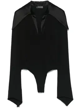 Mugler: Чёрный боди 