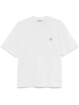 Stone Island: Светлая футболка  Compass
