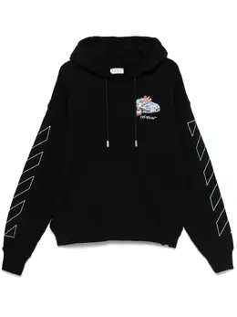 Off-White: Чёрная толстовка  Arrow