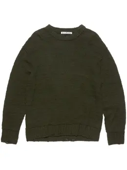 Acne Studios: Зелёный свитер 