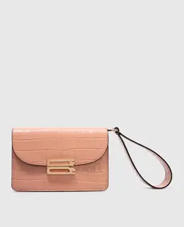 Victoria Beckham: Розовый клатч 