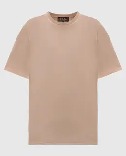 Loro Piana: Бежевая футболка 