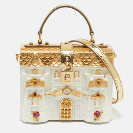 Dolce & Gabbana: Белая сумка на руку  Dolce Box
