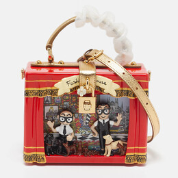 Dolce & Gabbana: Красная сумка на руку  Dolce Box