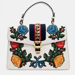 Gucci: Многоцветная сумка на руку  Sylvie