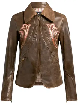 ETRO: Кожаный жакет 