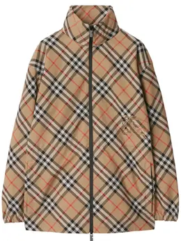 Burberry: Бежевая куртка 