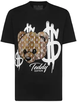 Philipp Plein: Чёрная футболка  Teddy