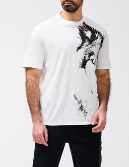 ARMANI EXCHANGE: Білі футболки 