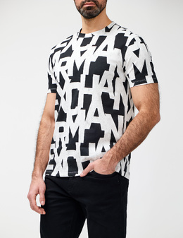ARMANI EXCHANGE: Чорні футболки 