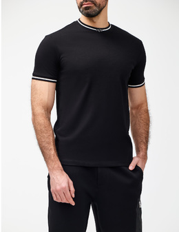 ARMANI EXCHANGE: Чорні футболки 