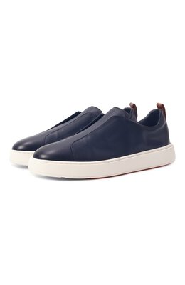 Santoni: Синие кеды  Cleanic