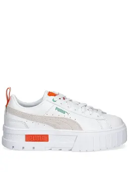 PUMA: Белые кроссовки  Mayze