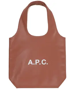 A.P.C.: Коричневая сумка-шоппер  Ninon
