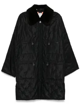 CHANEL Pre-Owned: Чёрное пальто 