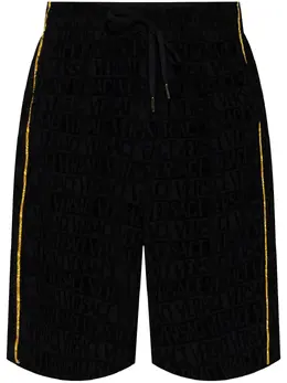 Versace: Чёрные шорты  Baroque