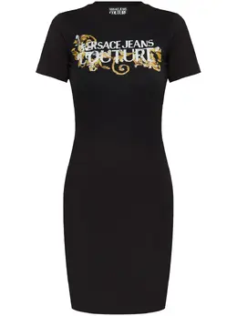 Versace Jeans Couture: Платье со стразами 