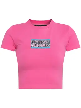 Versace Jeans Couture: Розовая футболка 