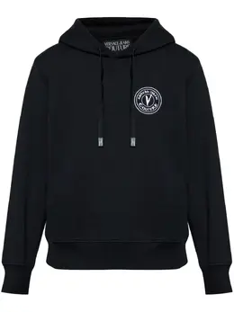 Versace Jeans Couture: Чёрная толстовка 