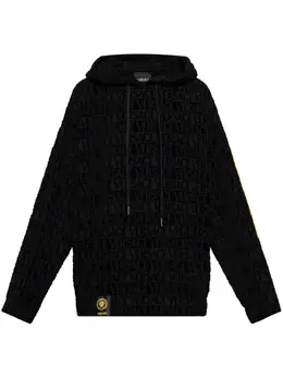 Versace: Чёрная толстовка  Baroque