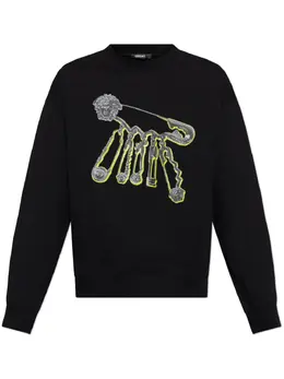 Versace: Свитшот  Medusa Safety Pin с принтом