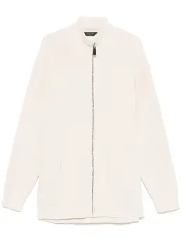 Balenciaga: Белый кардиган 