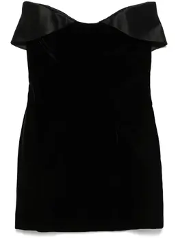 Mugler: Бархатное платье 