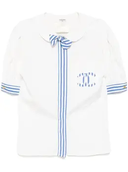 CHANEL Pre-Owned: Рубашка в полоску 
