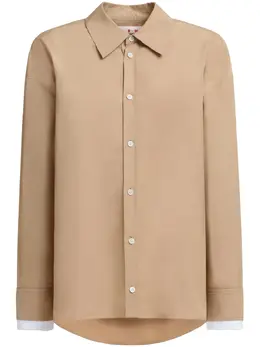 Marni: Хлопковая рубашка 