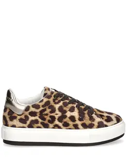 Kurt Geiger London: Коричневые кроссовки 