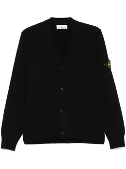 Stone Island: Чёрный кардиган  Compass