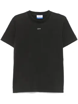 Off-White: Чёрная футболка 